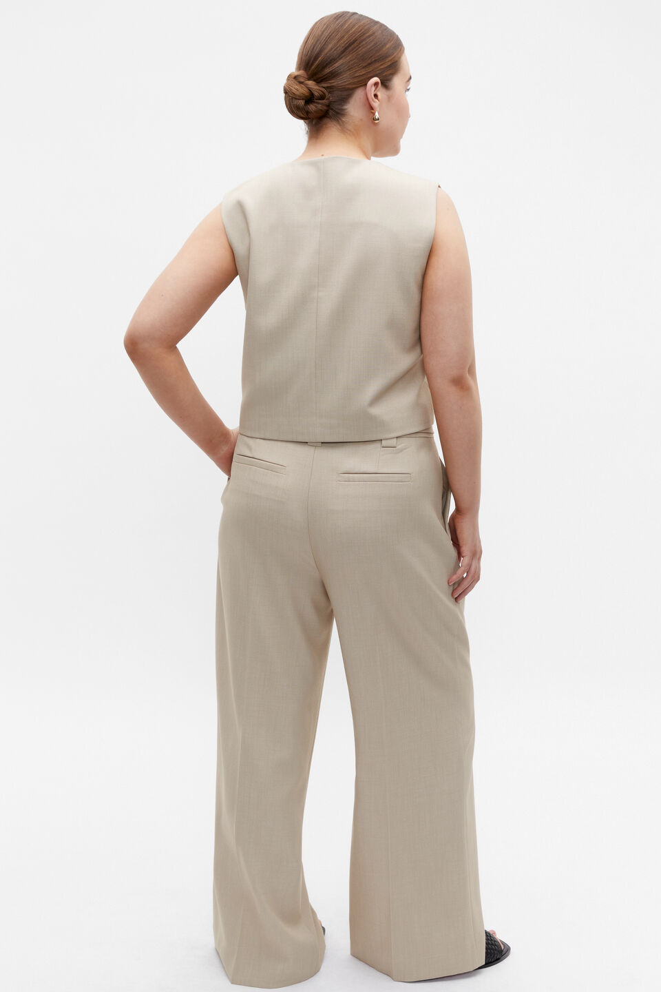 Tailored Suit Top  Cool Sand