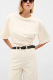 Dove Circle Buckle Belt  Black Pebble  hi-res