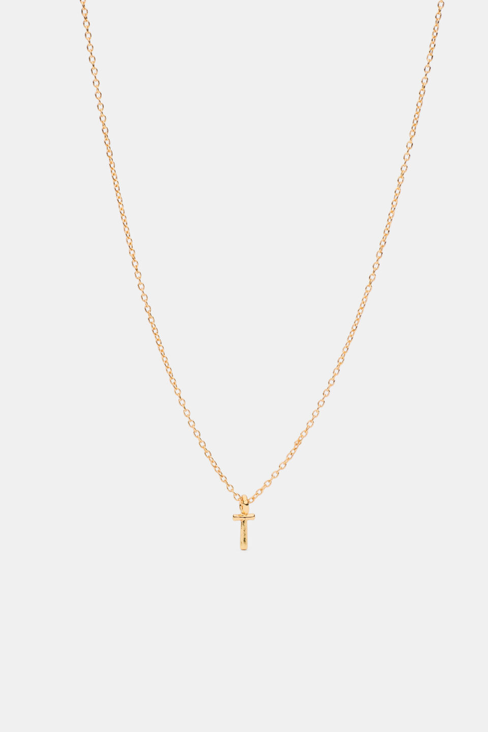Gold Alphabet Necklace  T