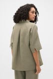 Core Linen Half Placket Popover  Caper  hi-res