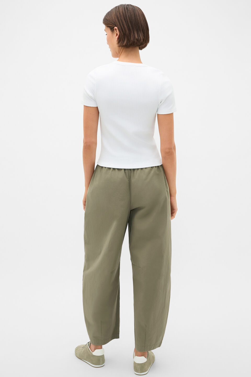 Button Through Rib Top  Whisper White