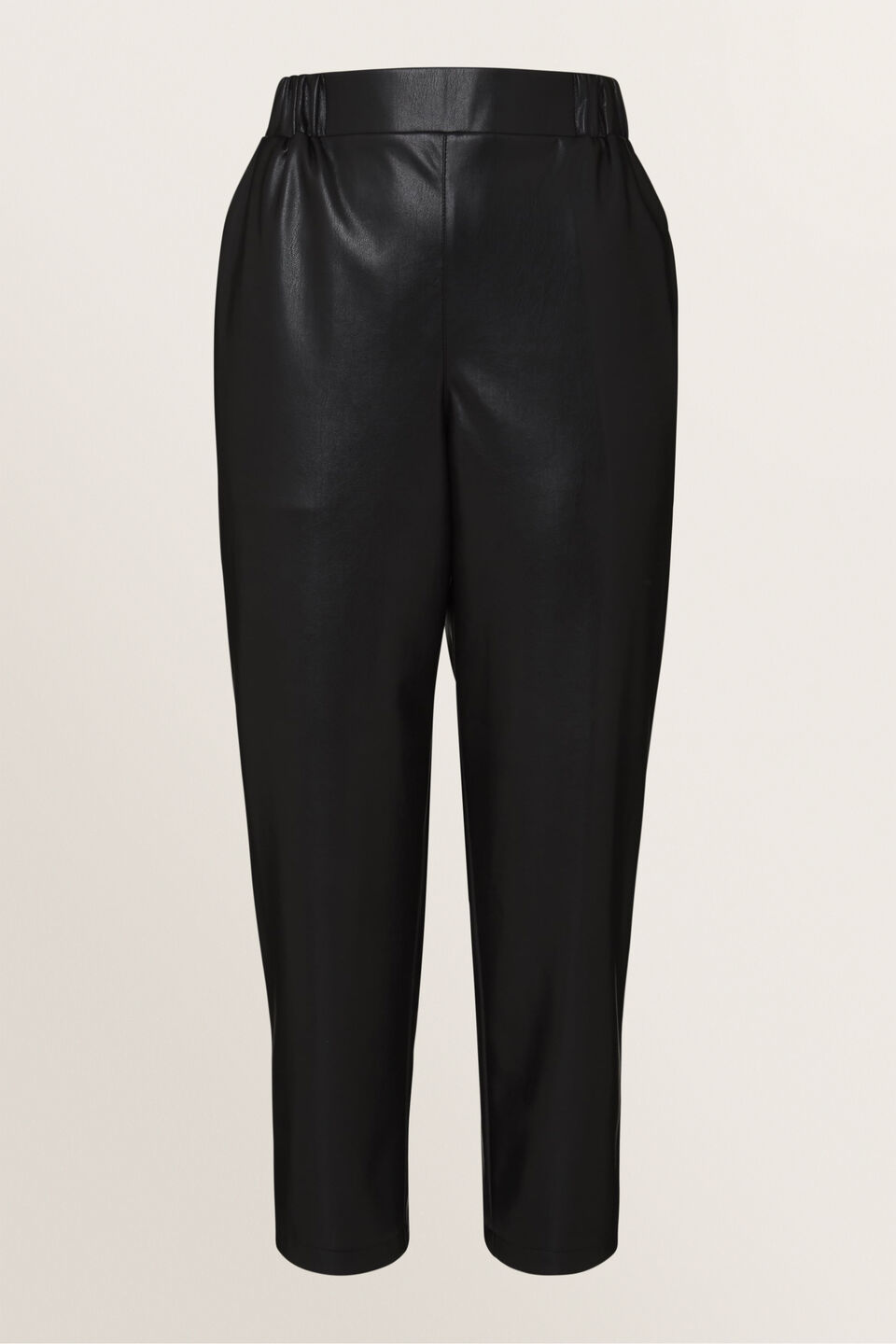 High Waist PU Pants  