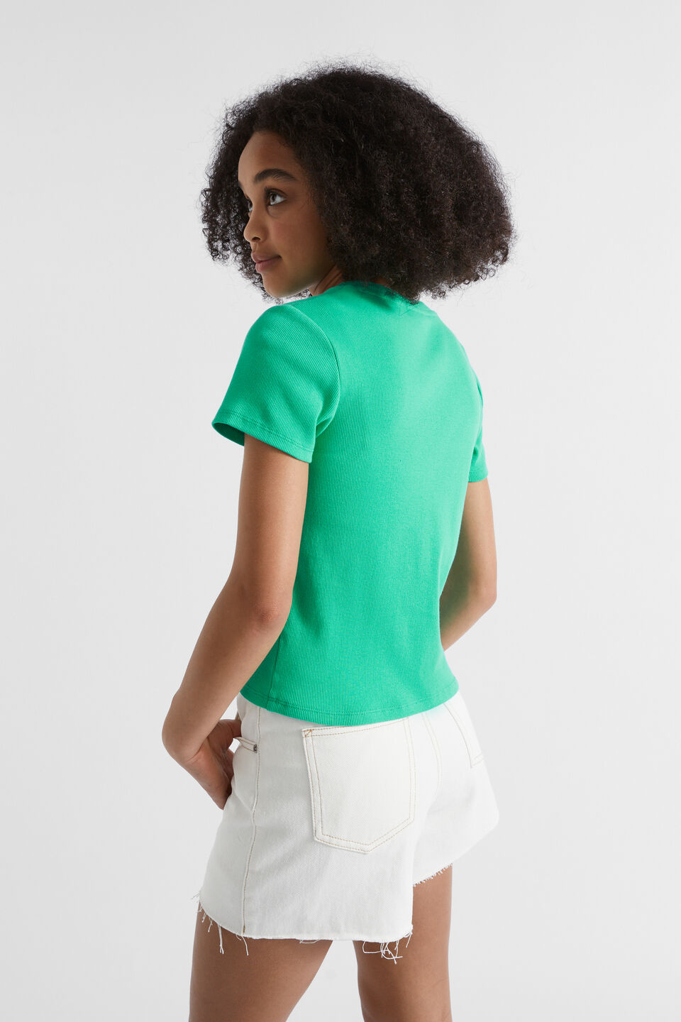 Core Rib Tee  Jewel Green