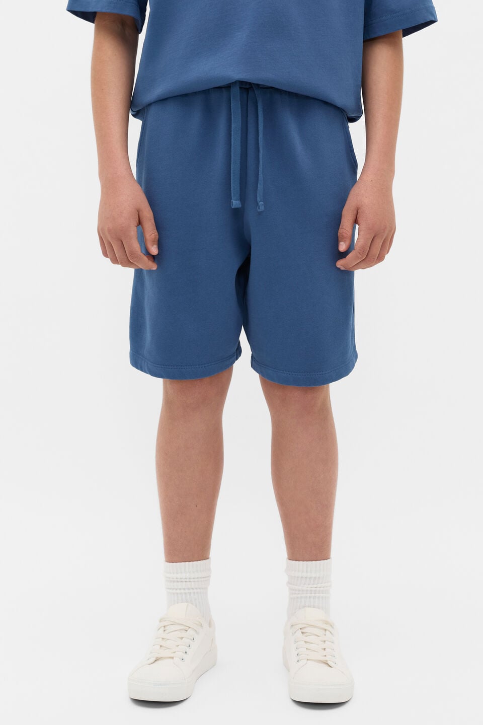 Garment Dye Short  Washed Navy