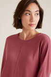 3/4 Sleeve Waffle Top    hi-res