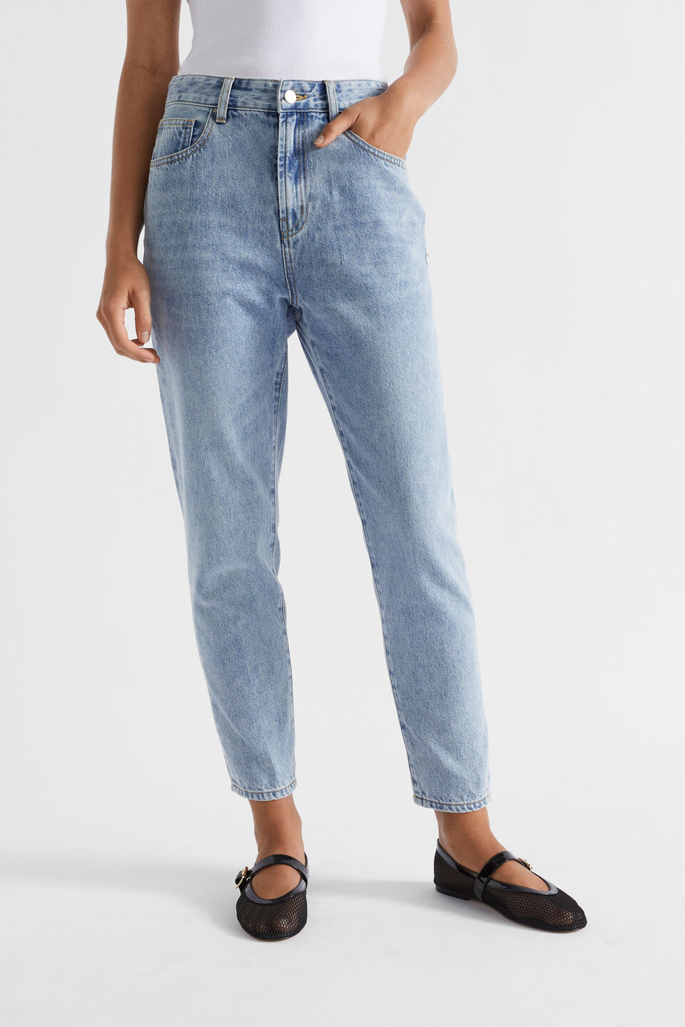 Core Cotton Slim Leg Jean  Vintage Wash