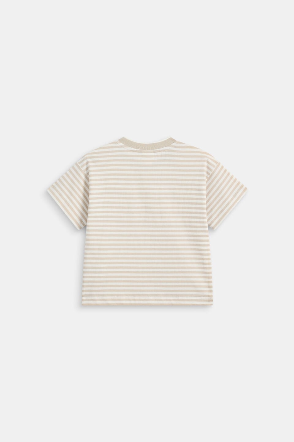 Core Stripe Logo Tee  Cool Stone