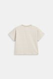 Core Stripe Logo Tee  Cool Stone  hi-res