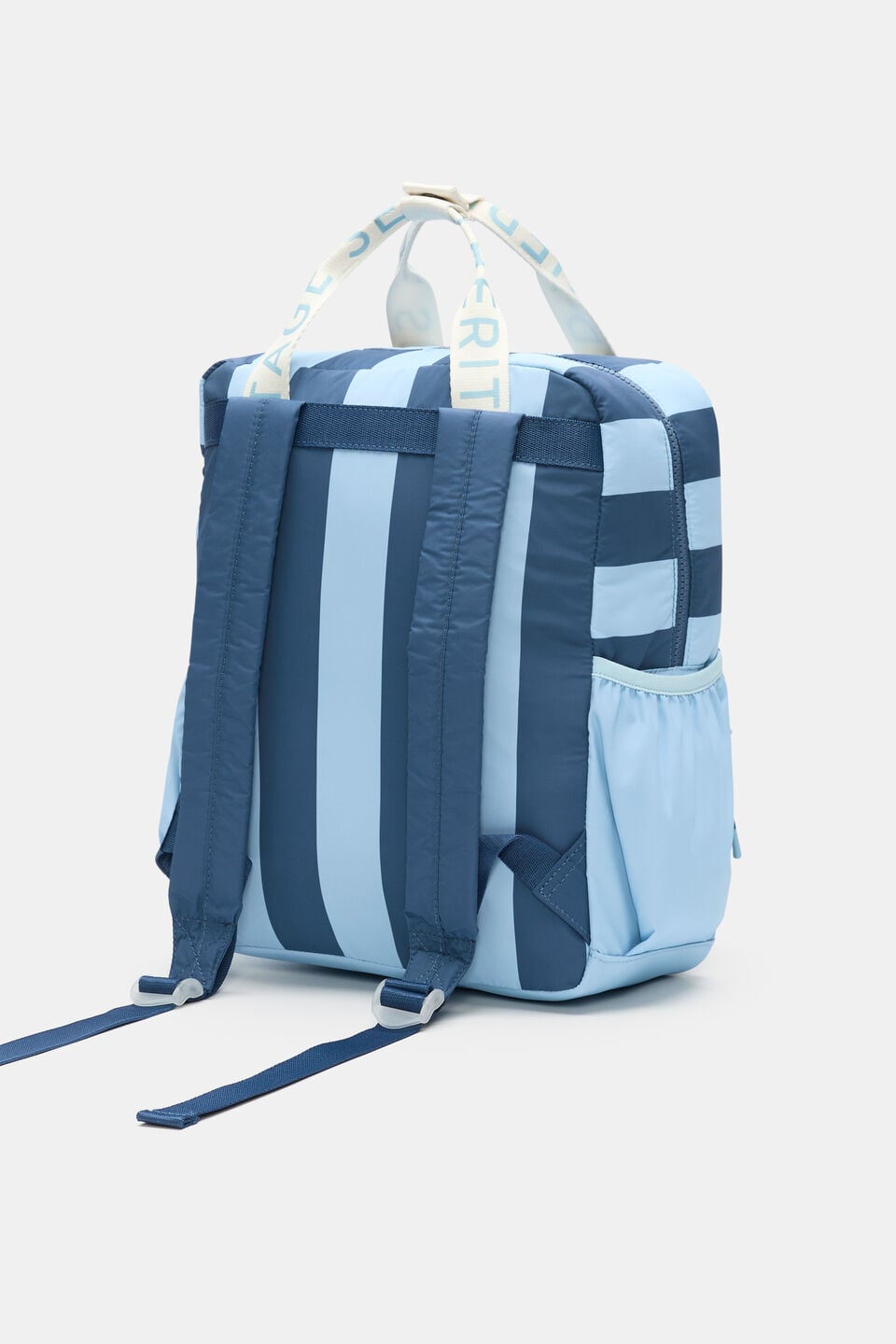 Blue Stripe Initial Backpack  A