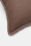 Square Fringed Cushion  Chestnut  hi-res