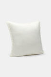 Square Fringed Cushion  Meringue  hi-res
