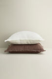 Square Fringed Cushion  Meringue  hi-res