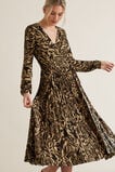 Animal Wrap Dress    hi-res