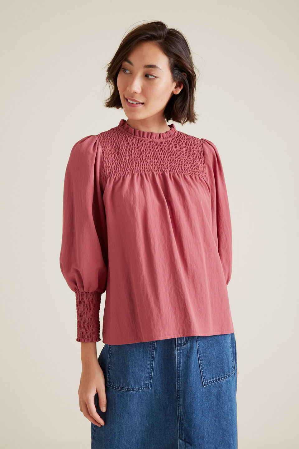 Shirred Blouse  