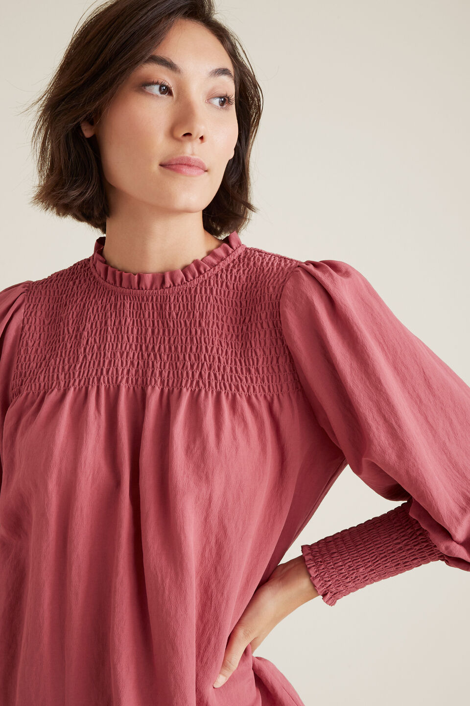 Shirred Blouse  