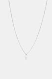 Silver Alphabet Necklace  E  hi-res
