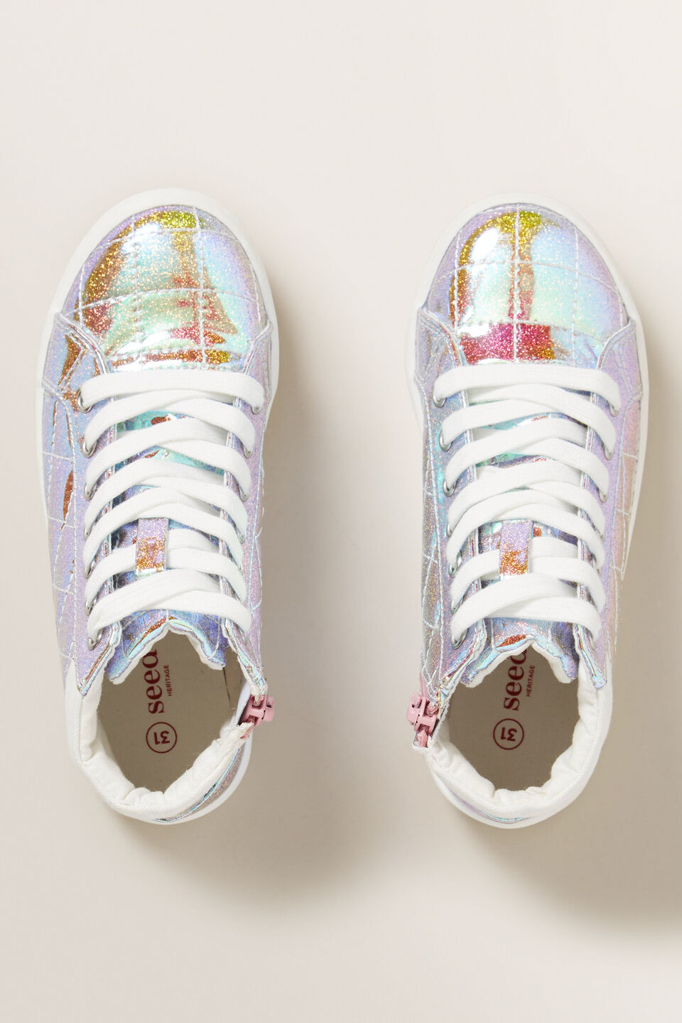 Glitter Irridescent High Top  
