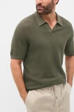 Basket Stitch Polo  Burnt Olive  hi-res