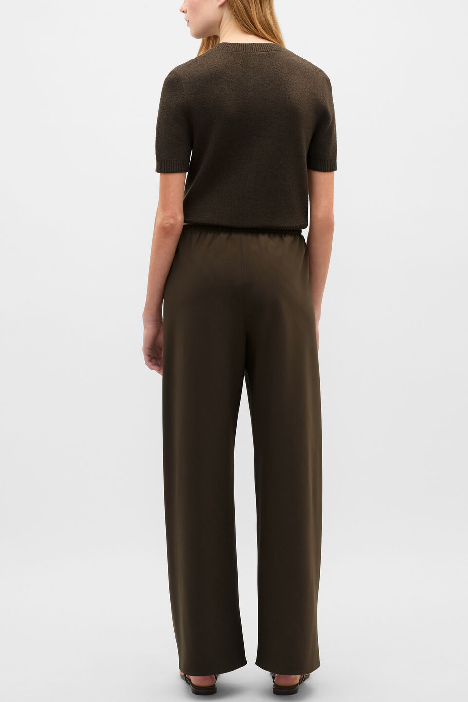 Easy Wide Leg Pant  Dark Espresso