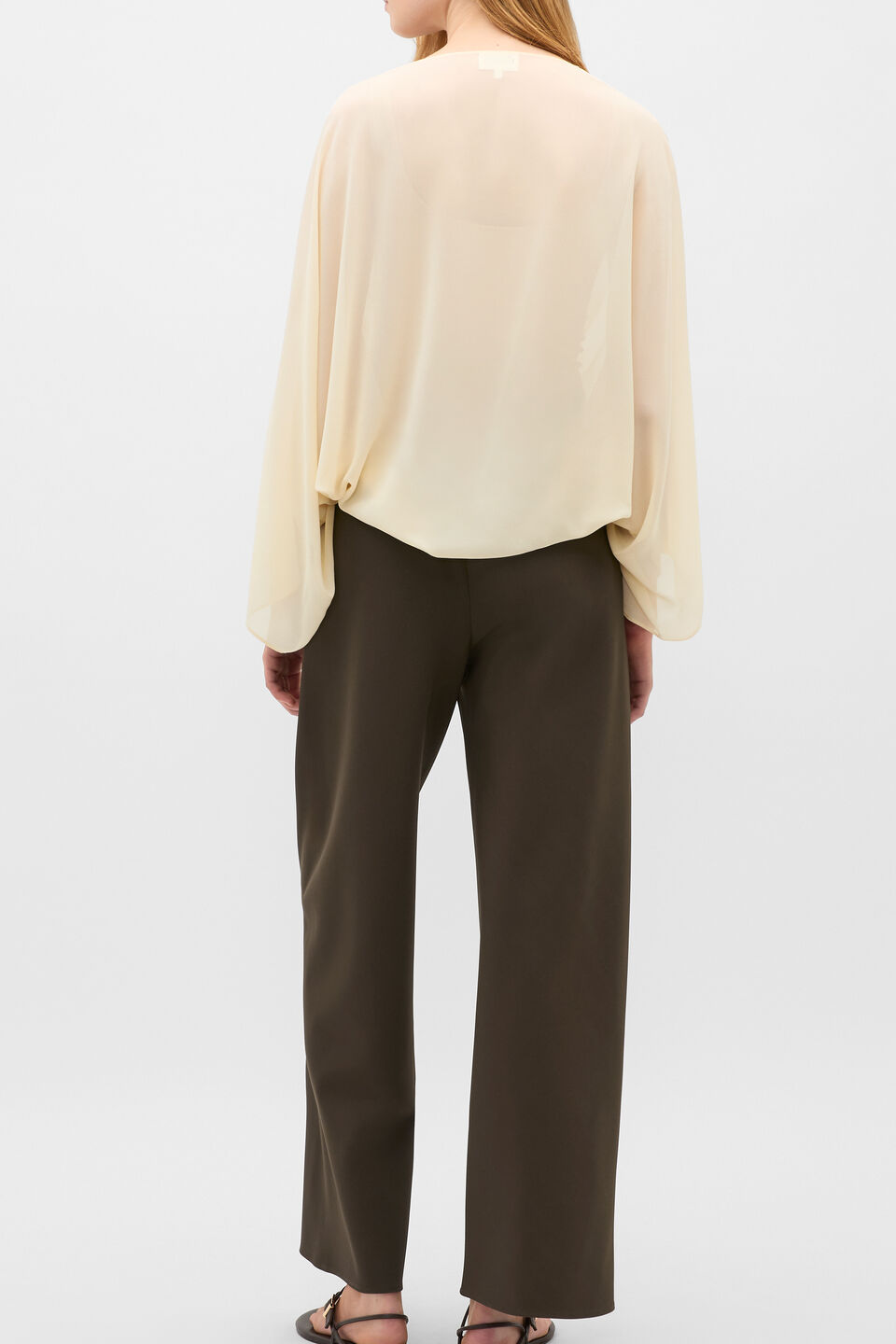 Wrap Front Blouse  Coconut Cream