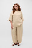 Textured Twill Longline Top  Warm Sand  hi-res