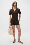 Wave Stitch Polo Knit  Dark Espresso  hi-res