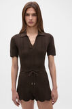 Wave Stitch Polo Knit  Dark Espresso  hi-res