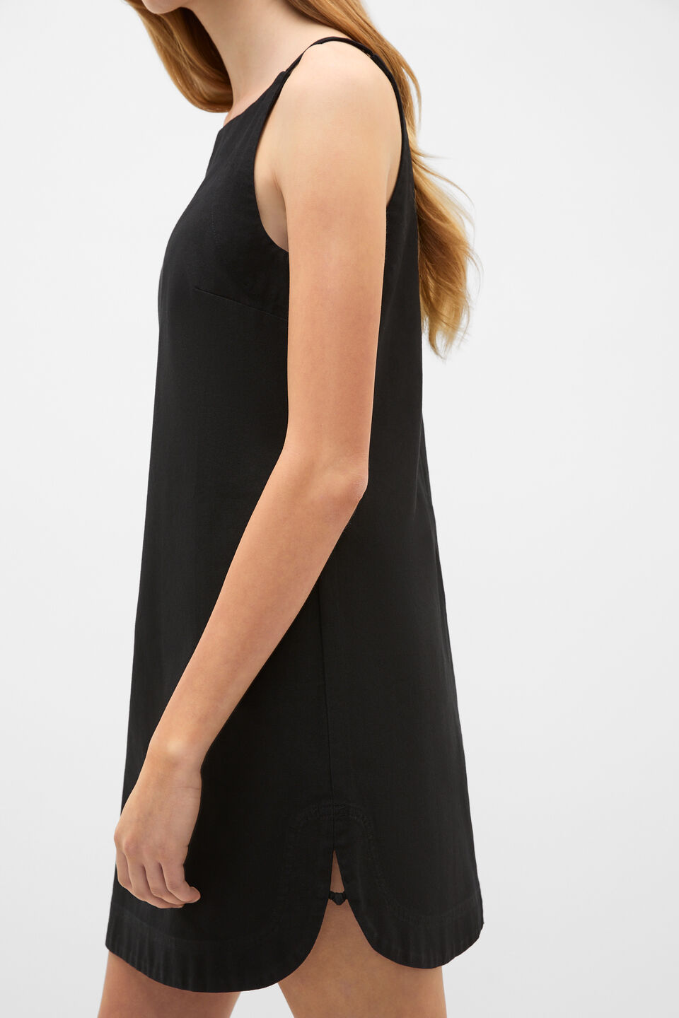 Knot Detail Mini Dress  Black