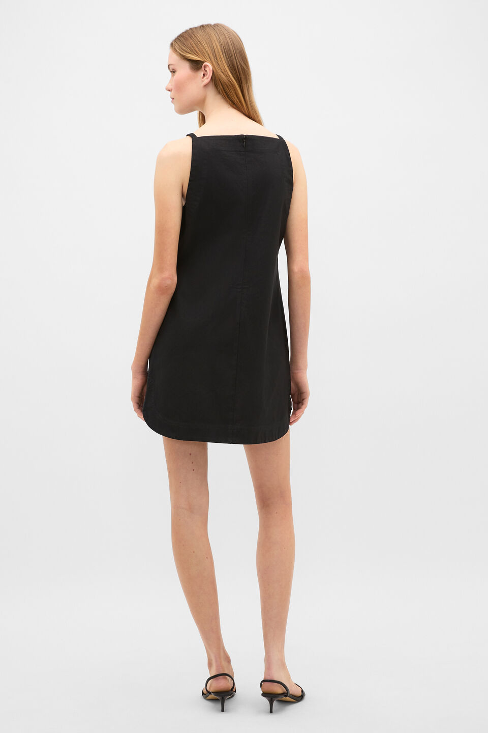 Knot Detail Mini Dress  Black