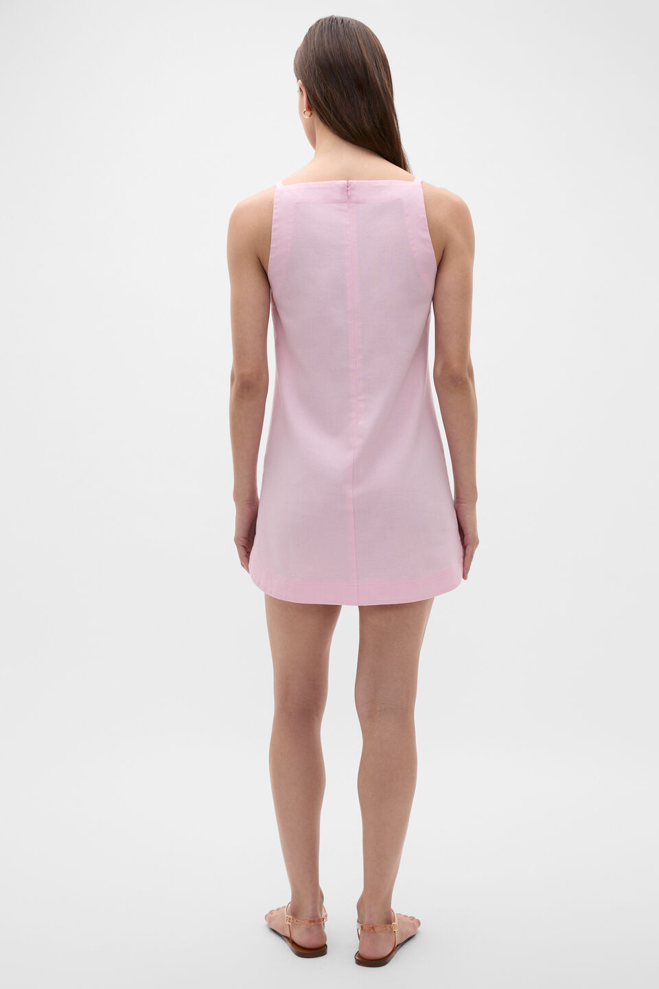 Knot Detail Mini Dress  Petal Pink