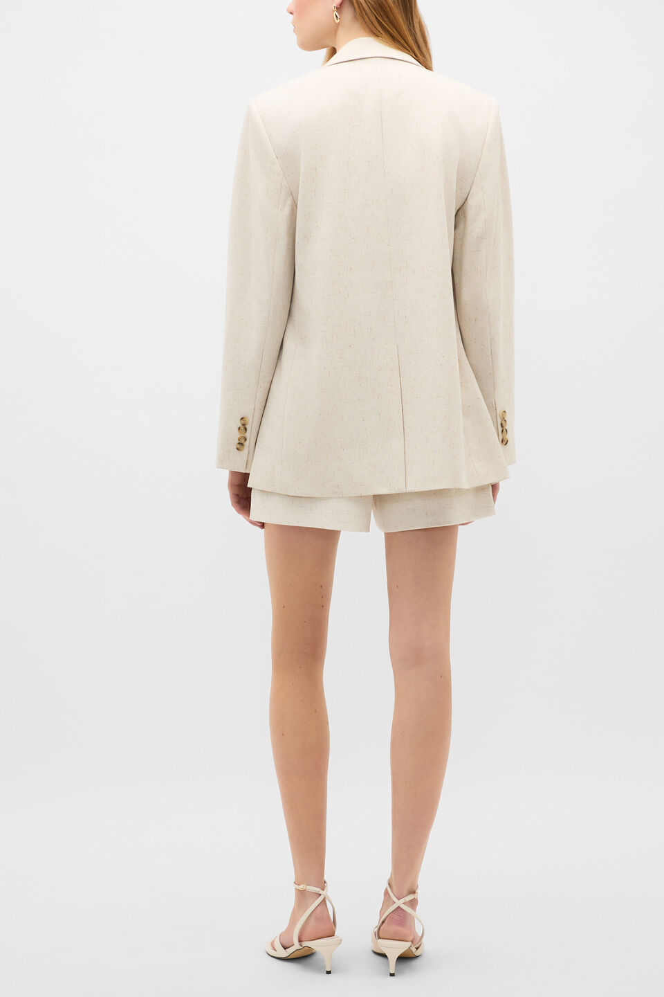 Tailored Nep Blazer  Coconut Cream