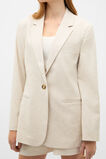 Tailored Nep Blazer  Coconut Cream  hi-res