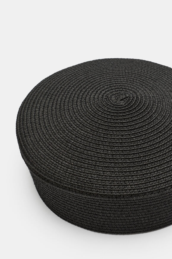 Pillbox Hat  Black  hi-res