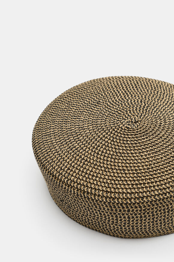 Pillbox Hat  Natural Multi  hi-res