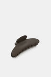 Matte Acetate Hair Claw  Dark Espresso  hi-res