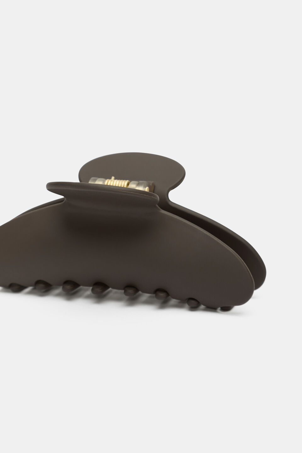 Matte Acetate Hair Claw  Dark Espresso