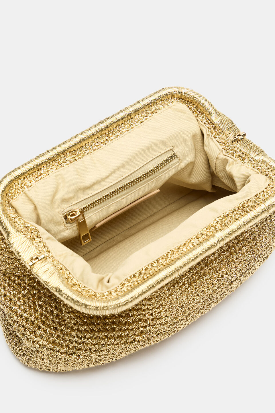 Woven Clutch  Gold