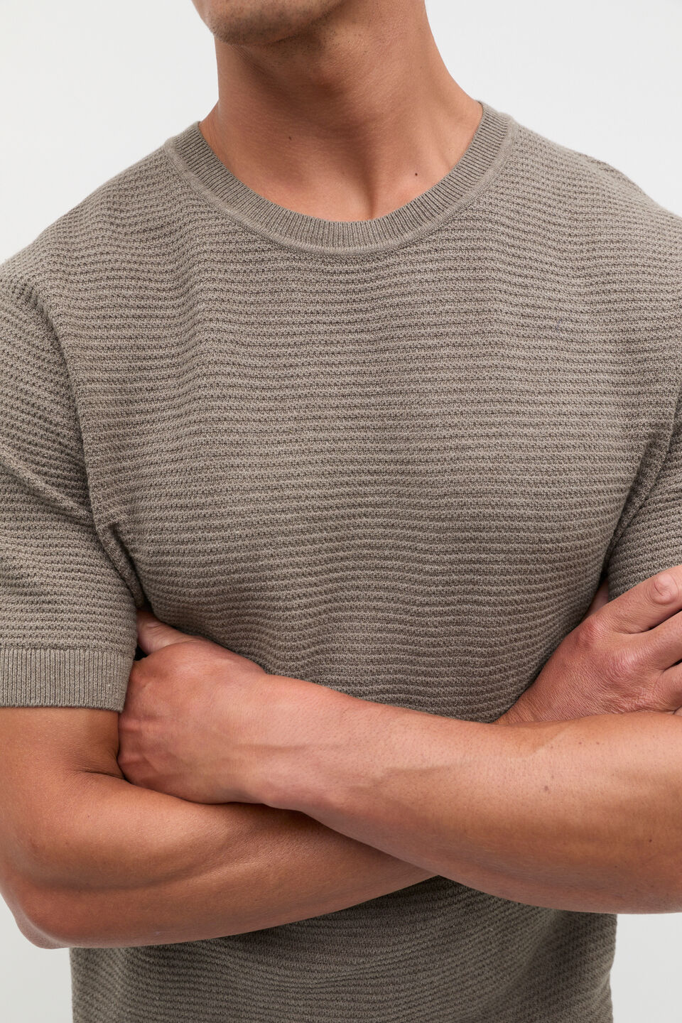 Knit Tee  Ash Marle