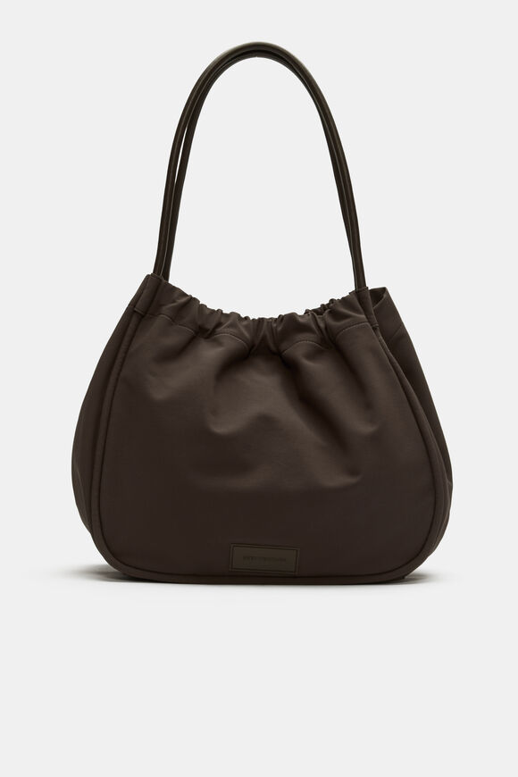 Ruched Essential Tech Tote  Dark Espresso  hi-res