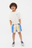 Multi Stripe Vacay Short  Electric Blue Multi  hi-res