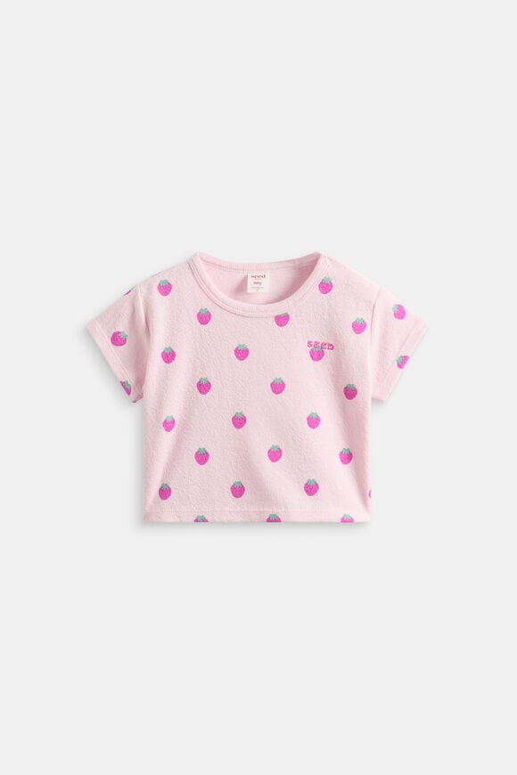 Strawberry Boxy Tee  Musk  hi-res