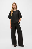 Core Linen Relaxed Tee  Black  hi-res