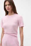 Sheer Knit Tee  Petal Pink  hi-res