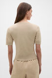 Sheer Knit Tee  Warm Sand  hi-res