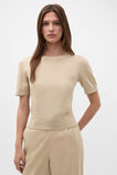Sheer Knit Tee  Warm Sand  hi-res