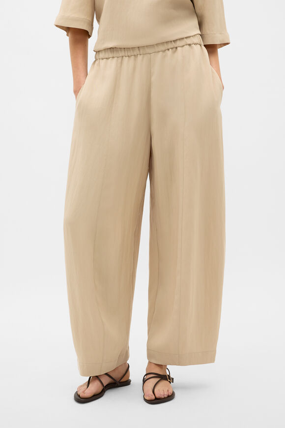 Textured Twill Balloon Pant  Warm Sand  hi-res