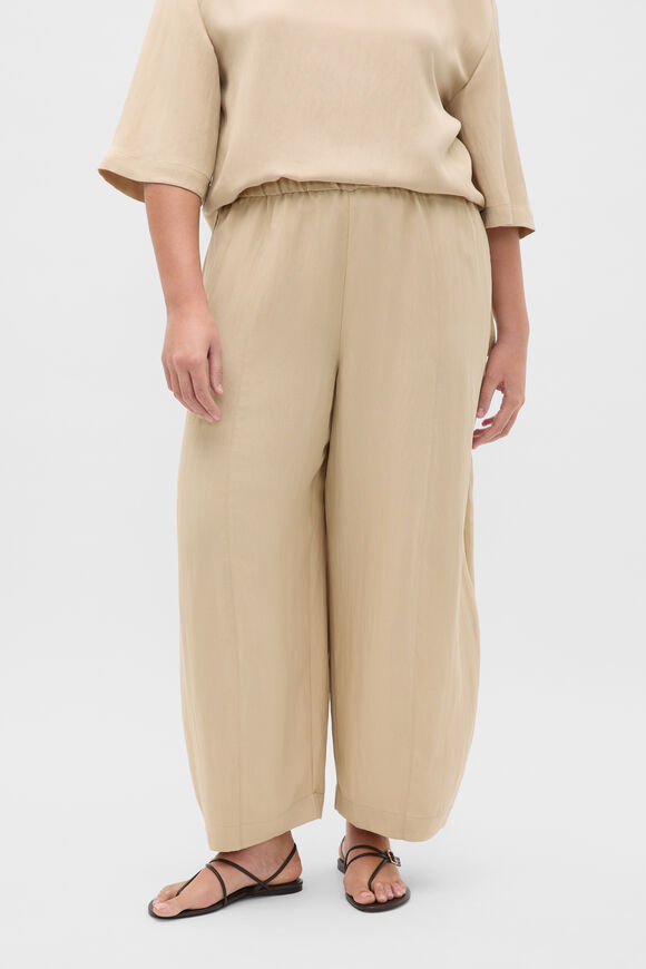 Textured Twill Balloon Pant  Warm Sand  hi-res