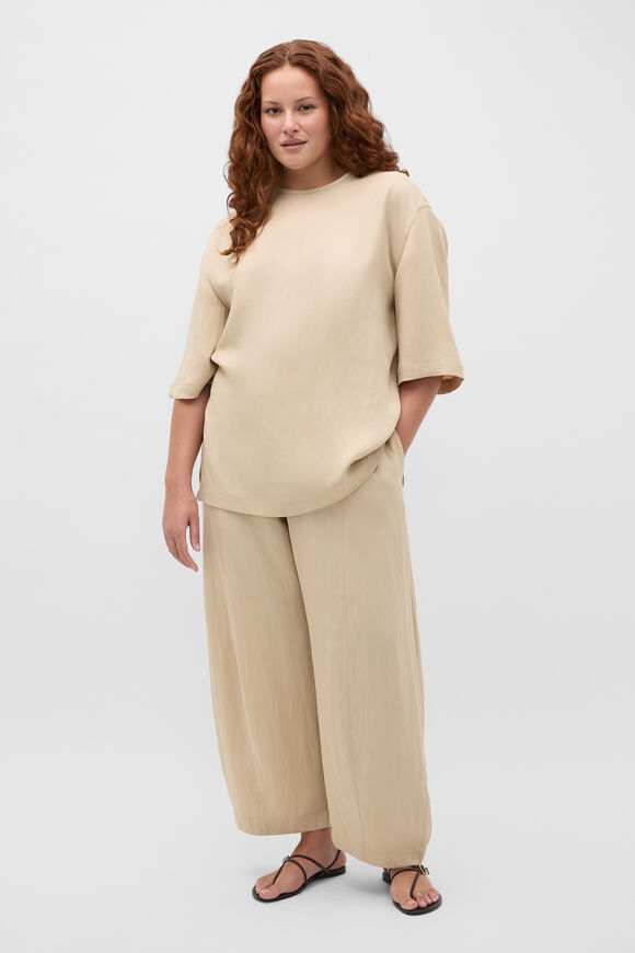 Textured Twill Balloon Pant  Warm Sand  hi-res