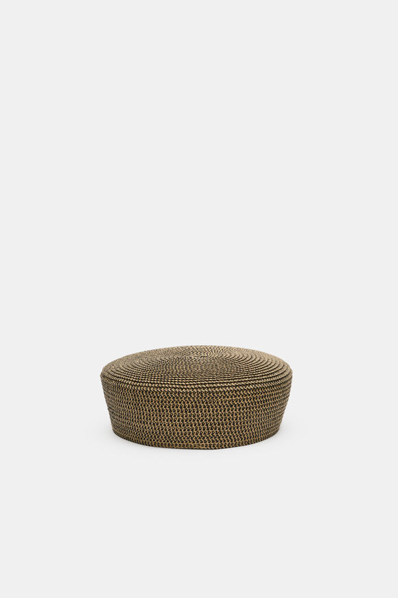 Pillbox Hat  Natural Multi  hi-res