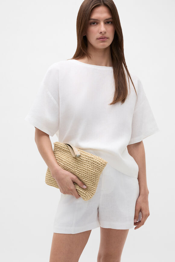 Logo Woven Pouch  Warm Sand  hi-res
